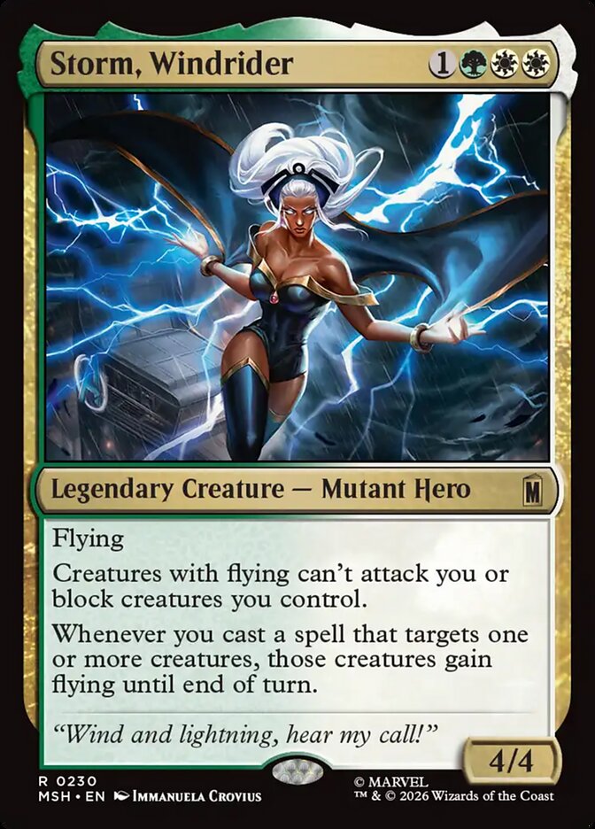 Storm, Windrider — Marvel Super Heroes (MSH) #230