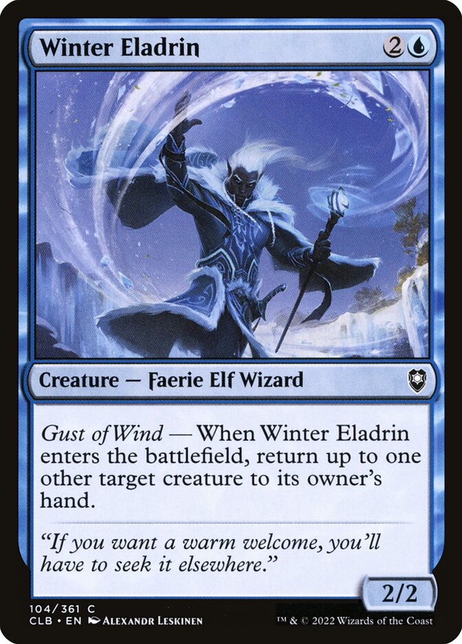 Winter Eladrin — Commander Legends: Battle for Baldur's Gate (CLB) #104