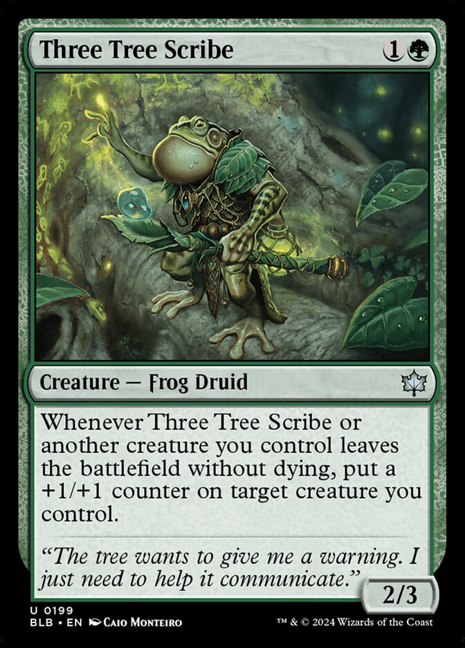 Three Tree Scribe — Bloomburrow (BLB) #199