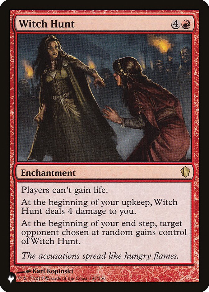Witch Hunt — The List (PLST) #C13-133