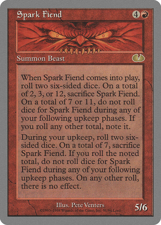 Spark Fiend — Unglued (UGL) #51