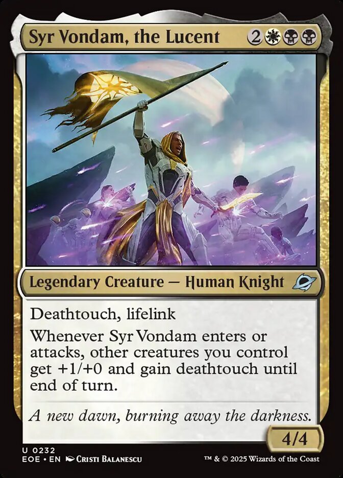 Syr Vondam, the Lucent — Edge of Eternities (EOE) #232