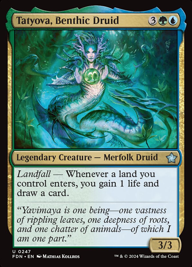 Tatyova, Benthic Druid — Foundations (FDN) #247