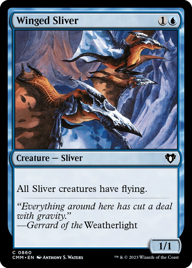 Winged Sliver — Commander Masters (CMM) #860