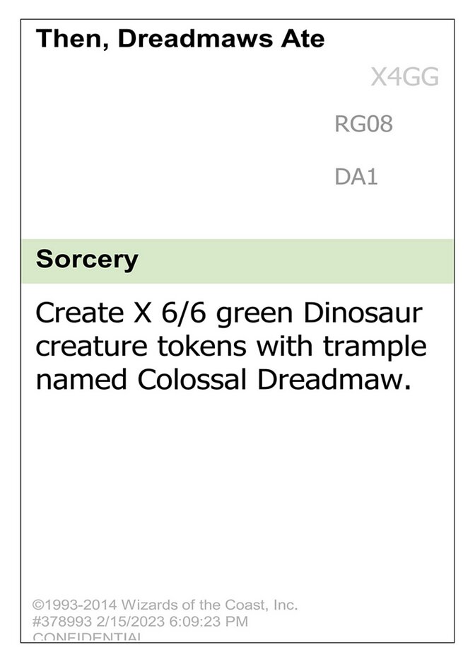 Then, Dreadmaws Ate Everyone — Unknown Event (UNK) #RG08