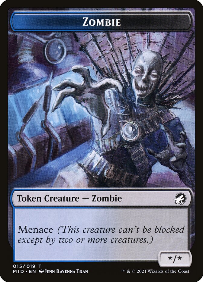 Zombie — Innistrad: Midnight Hunt Tokens (TMID) #15