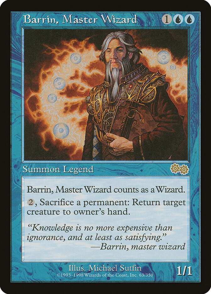 Barrin, Master Wizard — Urza's Saga (USG) #63