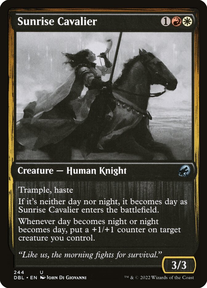 Sunrise Cavalier — Innistrad: Double Feature (DBL) #244