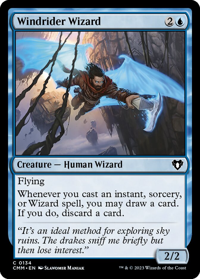 Windrider Wizard — Commander Masters (CMM) #134