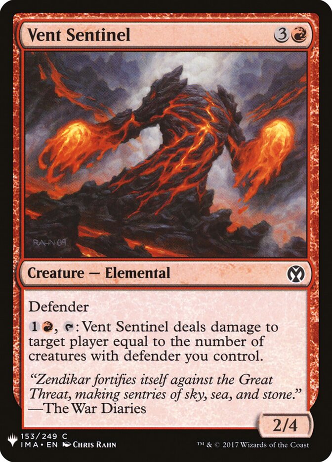 Vent Sentinel — The List (PLST) #IMA-153
