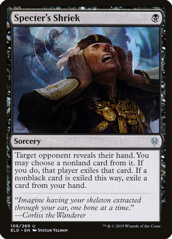 Specter's Shriek — Throne of Eldraine (ELD) #106