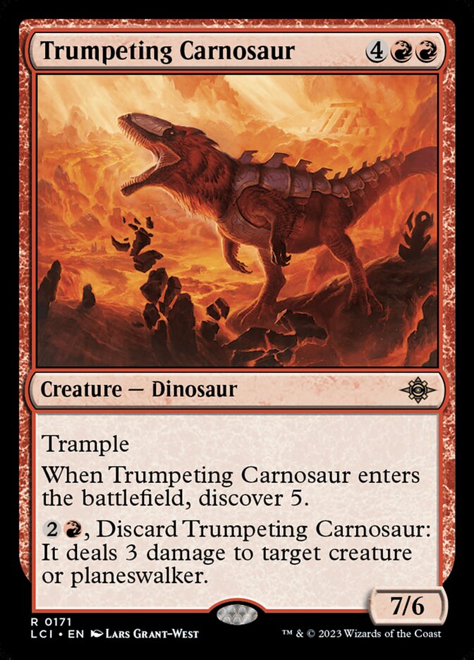Trumpeting Carnosaur — The Lost Caverns of Ixalan (LCI) #171