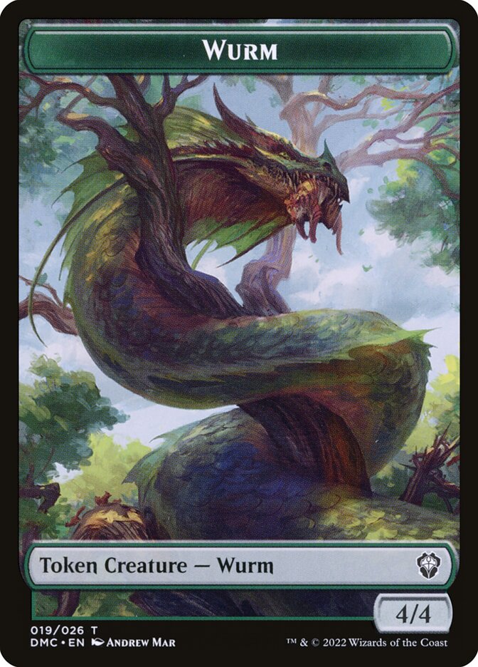 Wurm — Dominaria United Tokens (TDMU) #19