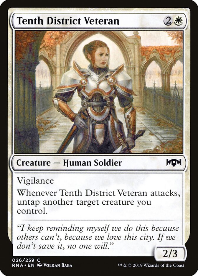 Tenth District Veteran — Ravnica Allegiance (RNA) #26