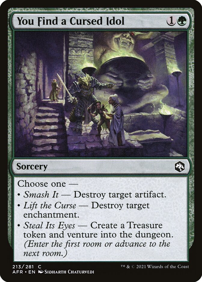 You Find a Cursed Idol — Adventures in the Forgotten Realms (AFR) #213
