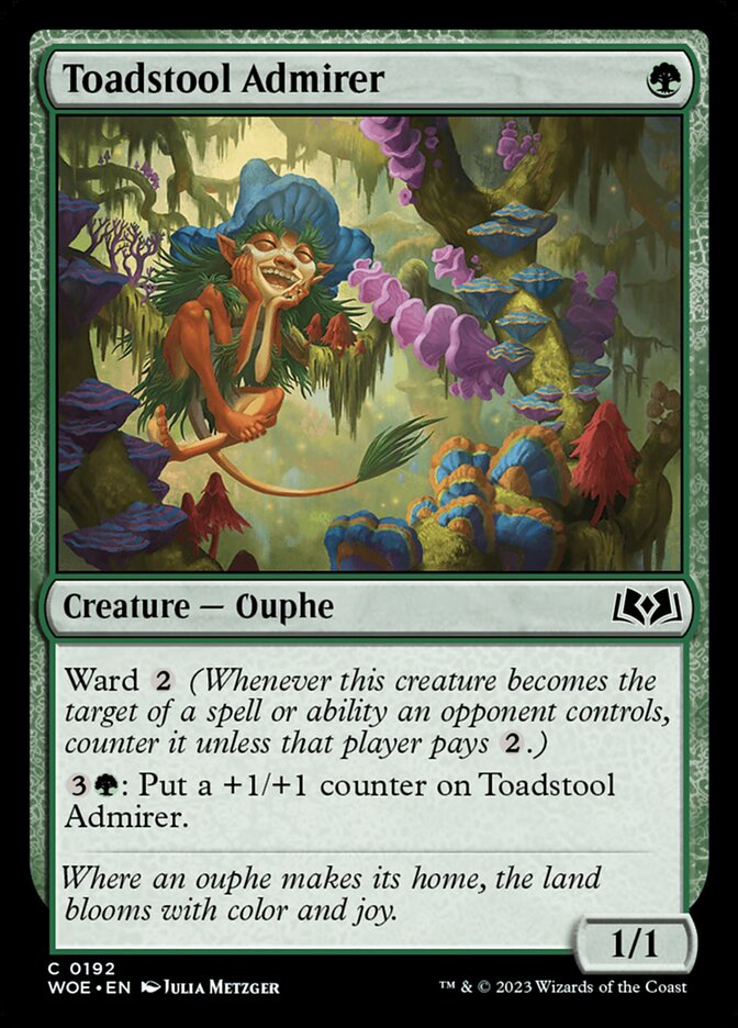 Toadstool Admirer — Wilds of Eldraine (WOE) #192