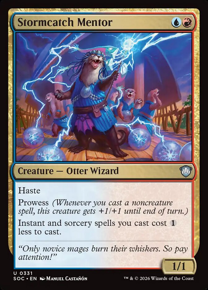 Stormcatch Mentor — Secrets of Strixhaven Commander (SOC) #331