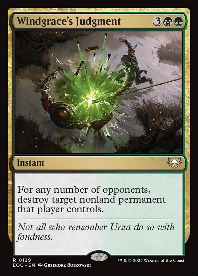 Windgrace's Judgment — Edge of Eternities Commander (EOC) #129