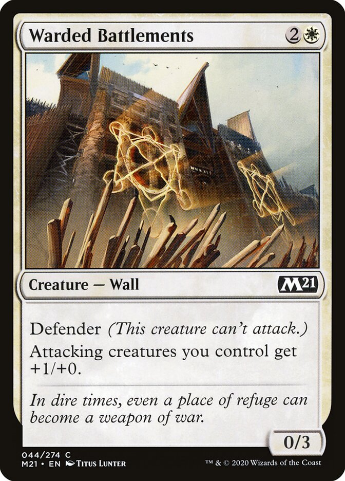 Warded Battlements — Core Set 2021 (M21) #44