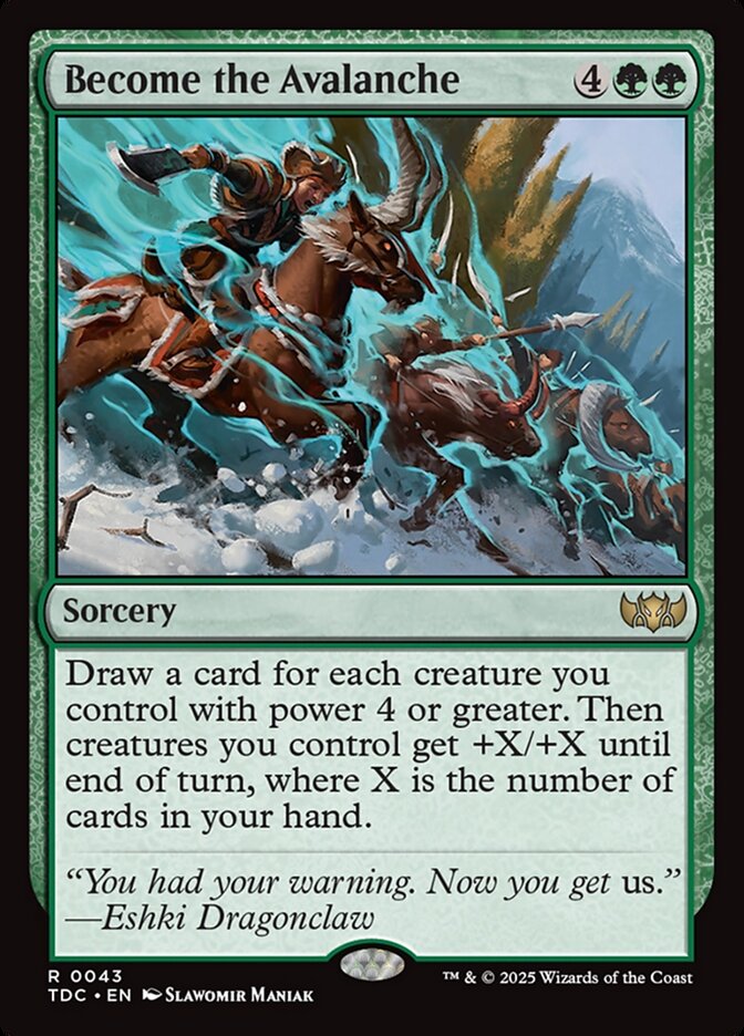 Become the Avalanche — Tarkir: Dragonstorm Commander (TDC) #43
