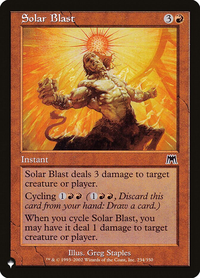 Solar Blast — The List (PLST) #ONS-234