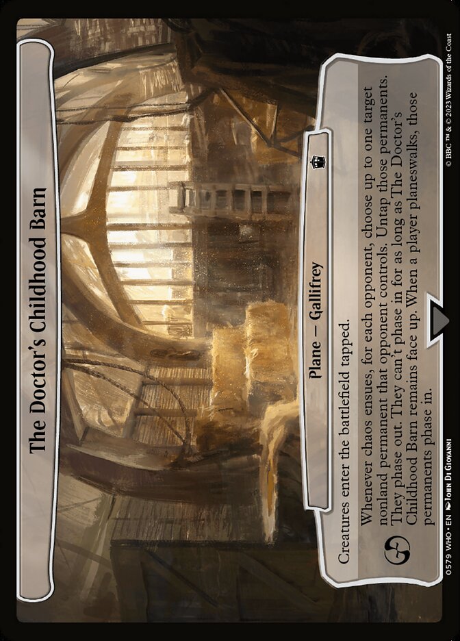 The Doctor's Childhood Barn — Doctor Who (WHO) #579