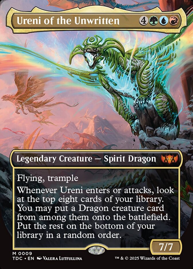 Ureni of the Unwritten — Tarkir: Dragonstorm Commander (TDC) #9