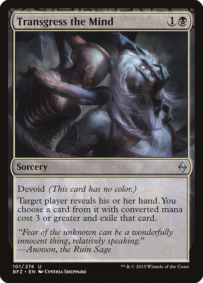 Transgress the Mind — Battle for Zendikar (BFZ) #101