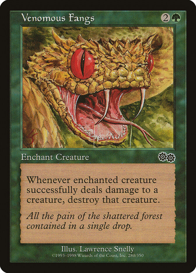 Venomous Fangs — Urza's Saga (USG) #280