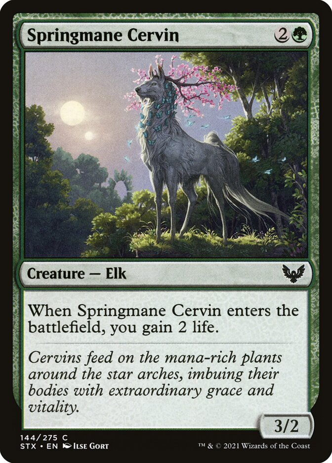 Springmane Cervin — Strixhaven: School of Mages (STX) #144