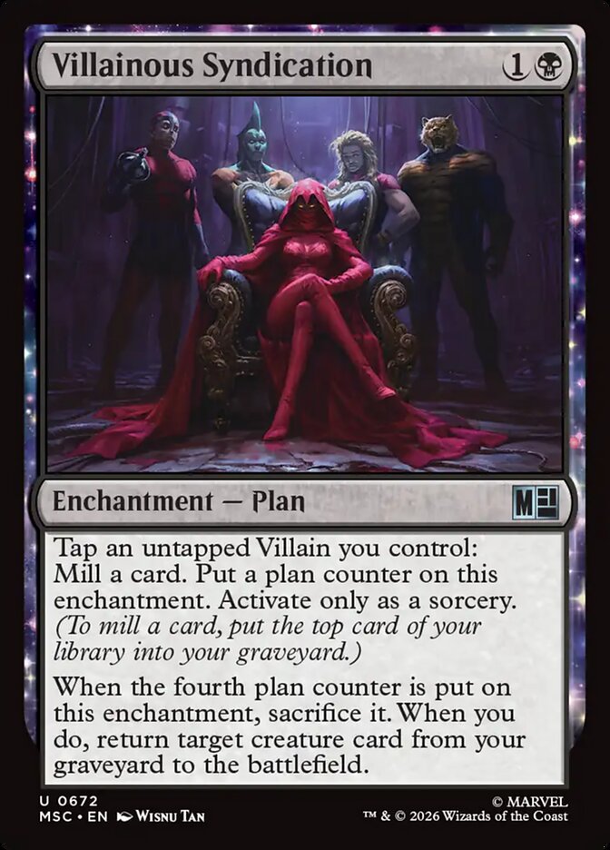 Villainous Syndication — Marvel Super Heroes Commander (MSC) #672