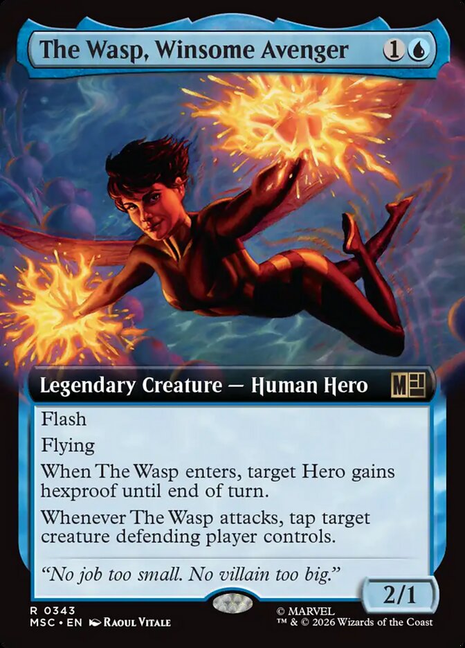 The Wasp, Winsome Avenger — Marvel Super Heroes Commander (MSC) #343