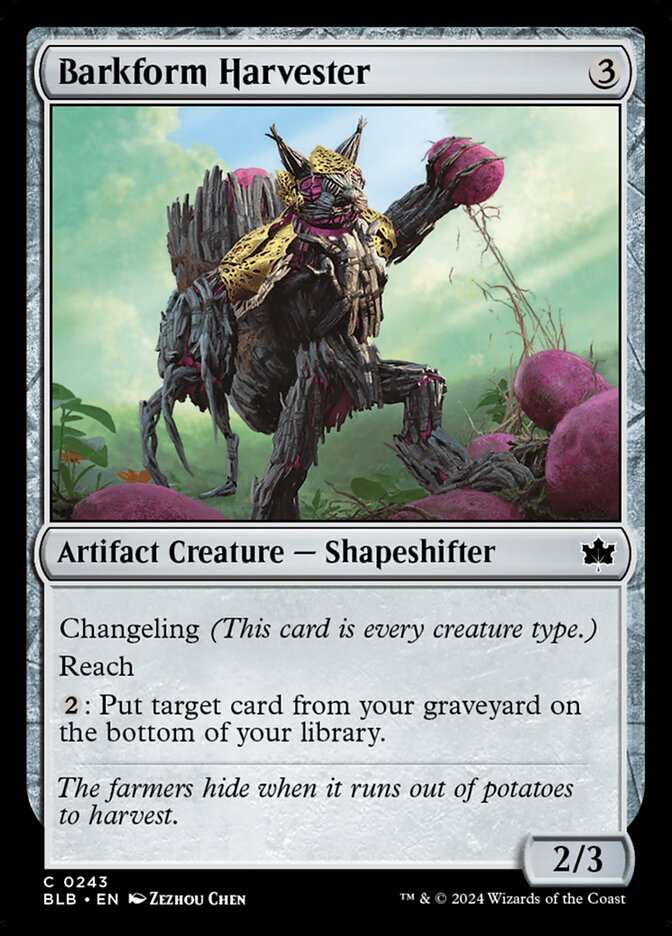 Barkform Harvester — Bloomburrow (BLB) #243