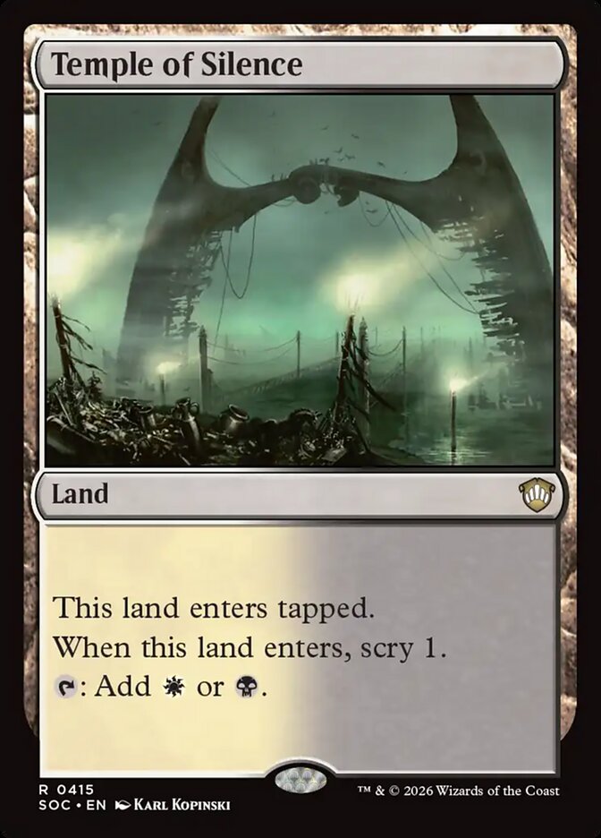 Temple of Silence — Secrets of Strixhaven Commander (SOC) #415