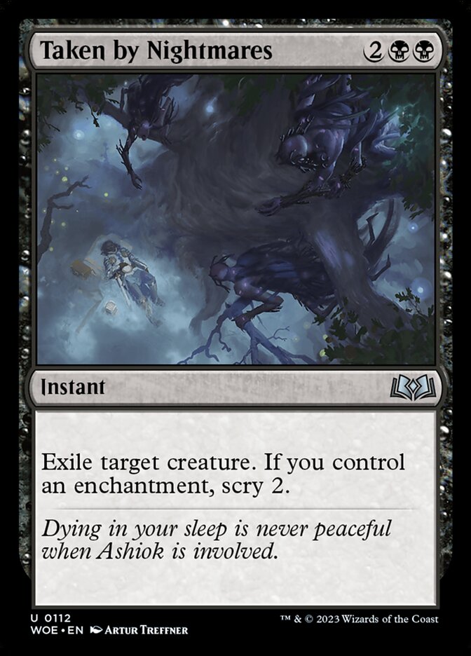 Taken by Nightmares — Wilds of Eldraine (WOE) #112