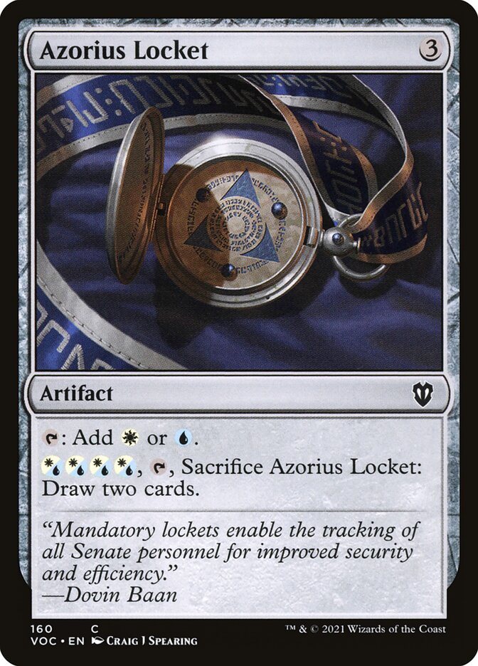 Azorius Locket — Crimson Vow Commander (VOC) #160