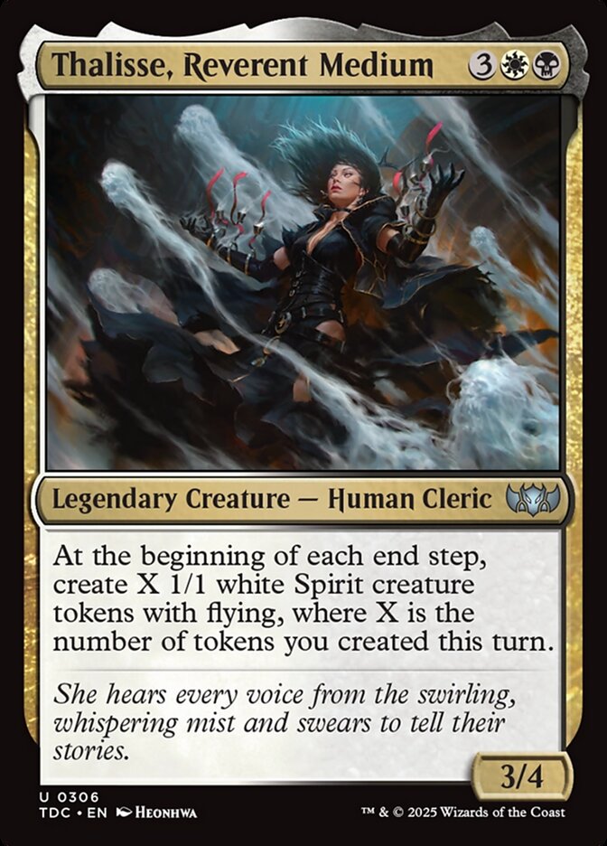 Thalisse, Reverent Medium — Tarkir: Dragonstorm Commander (TDC) #306
