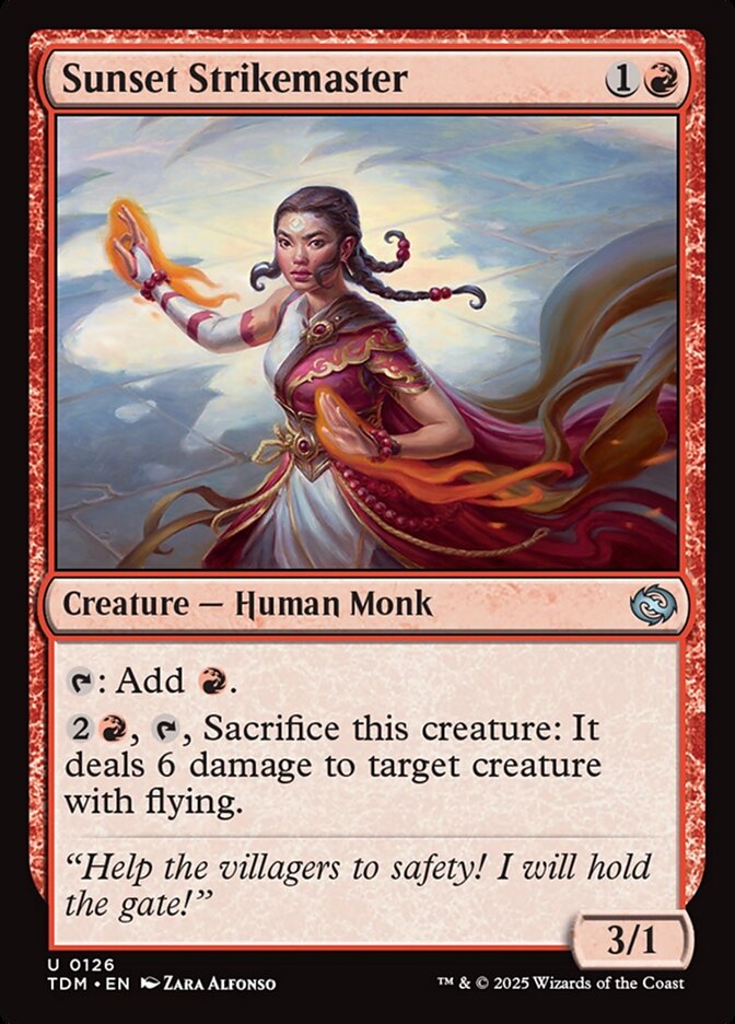 Sunset Strikemaster — Tarkir: Dragonstorm (TDM) #126