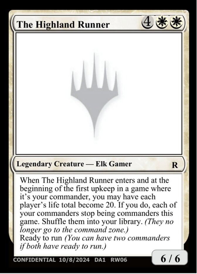 The Highland Runner — Unknown Event (UNK) #RW06b