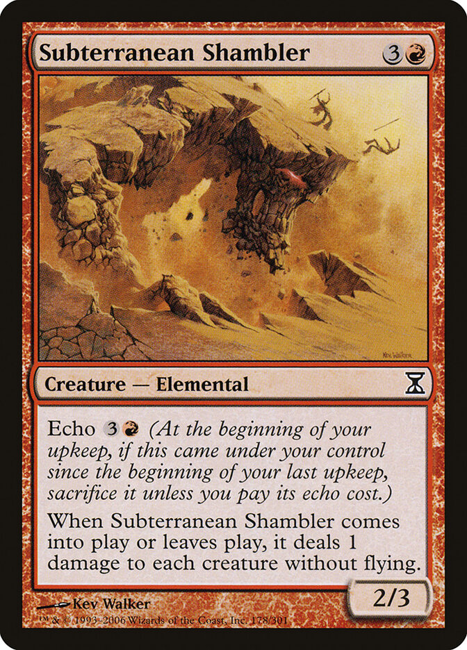 Subterranean Shambler — Time Spiral (TSP) #178