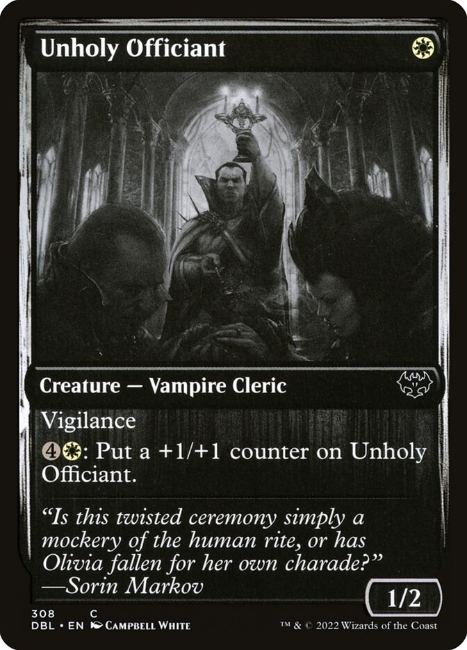 Unholy Officiant — Innistrad: Double Feature (DBL) #308