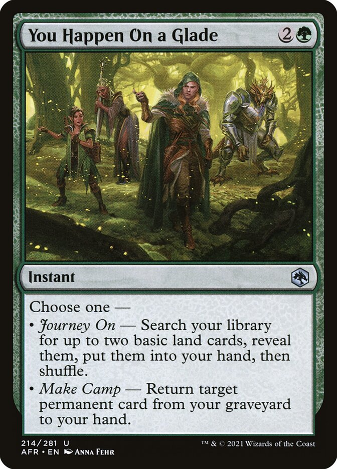 You Happen On a Glade — Adventures in the Forgotten Realms (AFR) #214