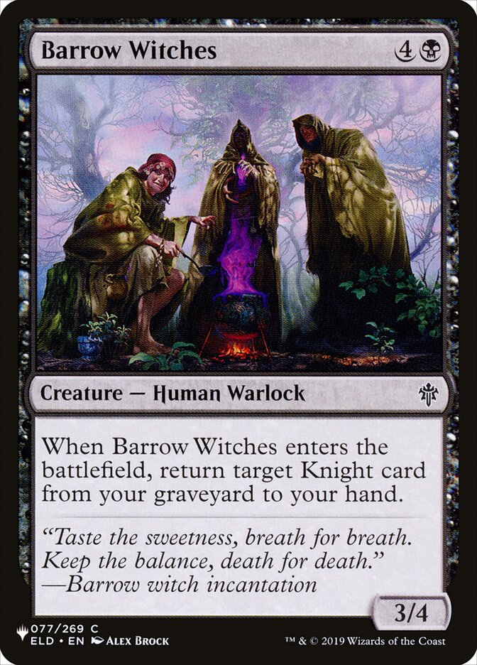 Barrow Witches — The List (PLST) #ELD-77