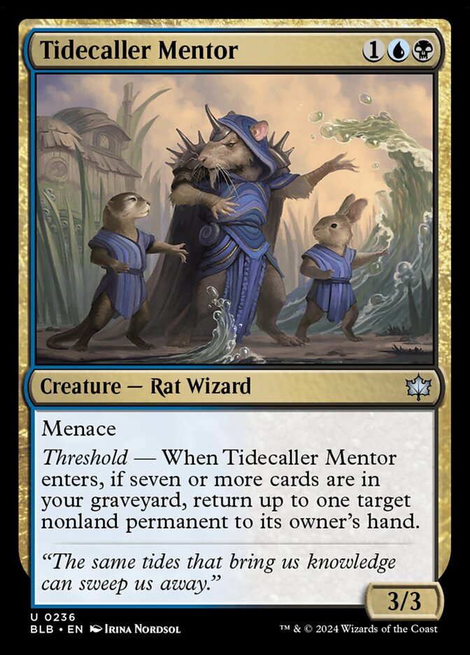 Tidecaller Mentor — Bloomburrow (BLB) #236