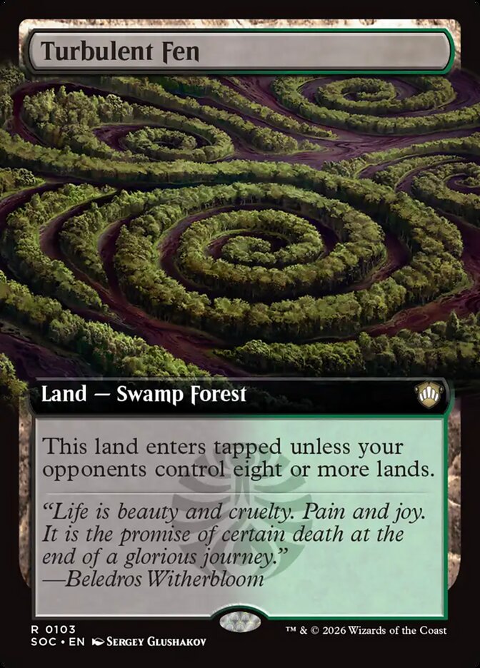 Turbulent Fen — Secrets of Strixhaven Commander (SOC) #103