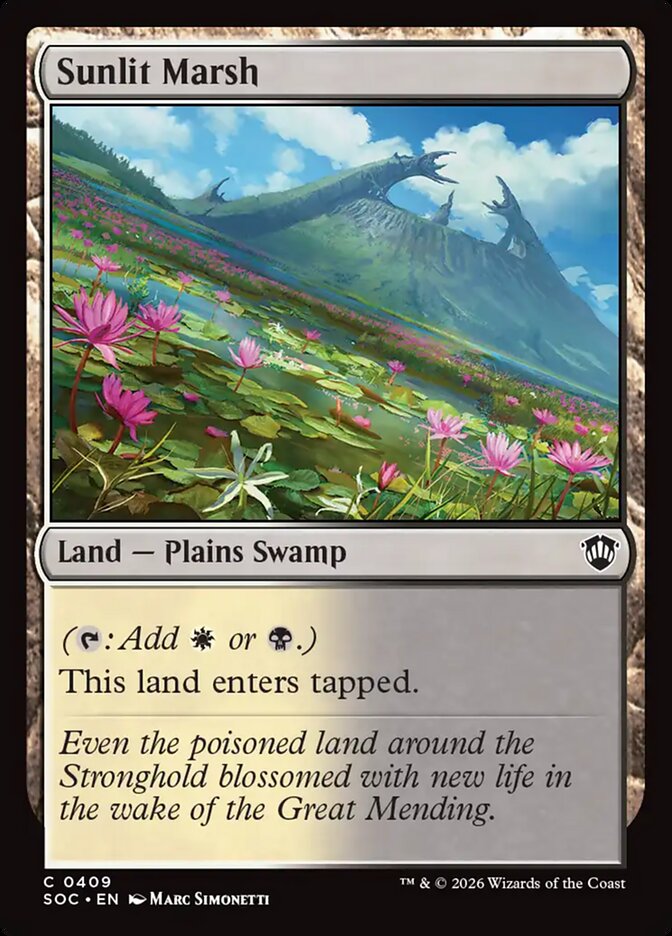Sunlit Marsh — Secrets of Strixhaven Commander (SOC) #409