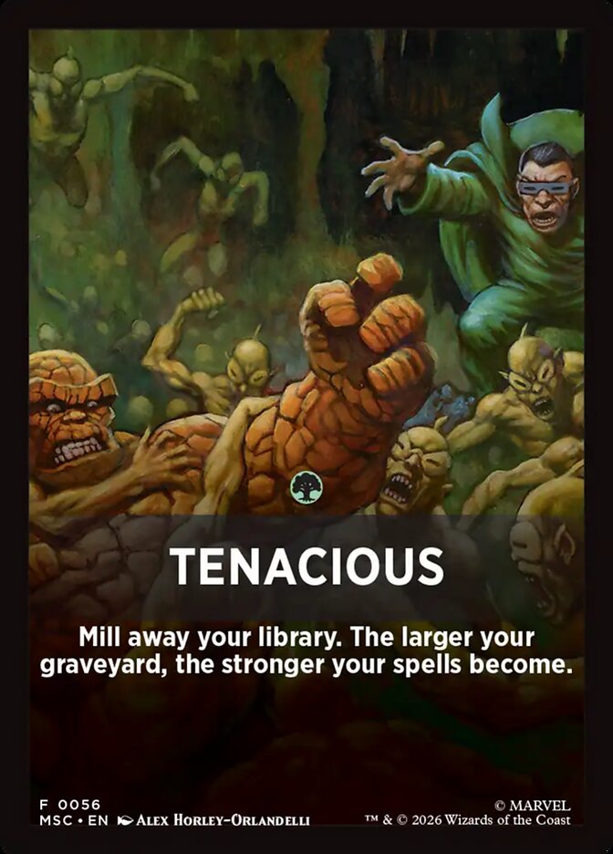 Tenacious — Marvel Super Heroes Jumpstart Front Cards (FMSC) #56