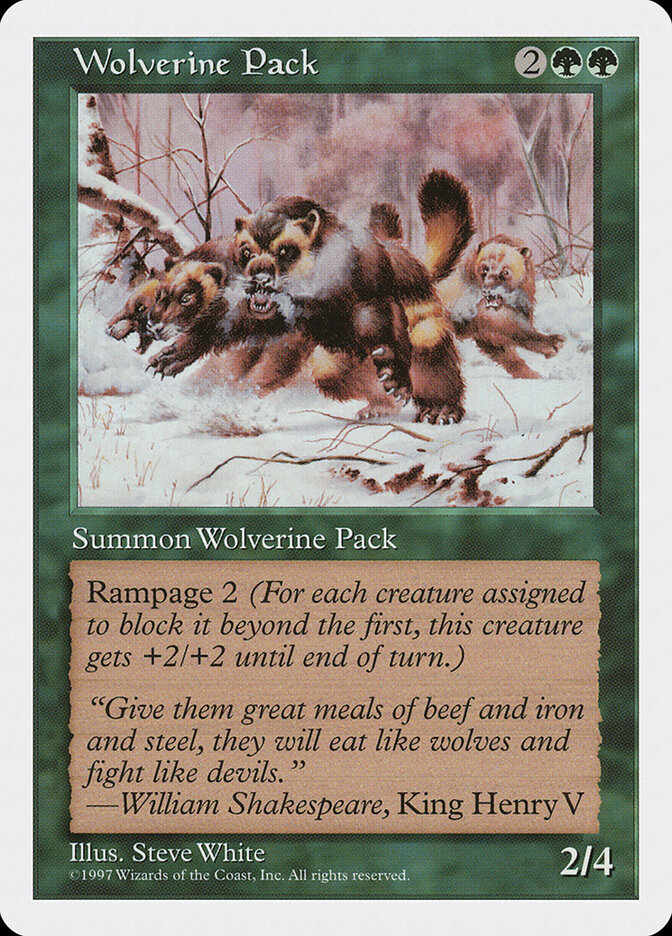 Wolverine Pack — Fifth Edition (5ED) #344