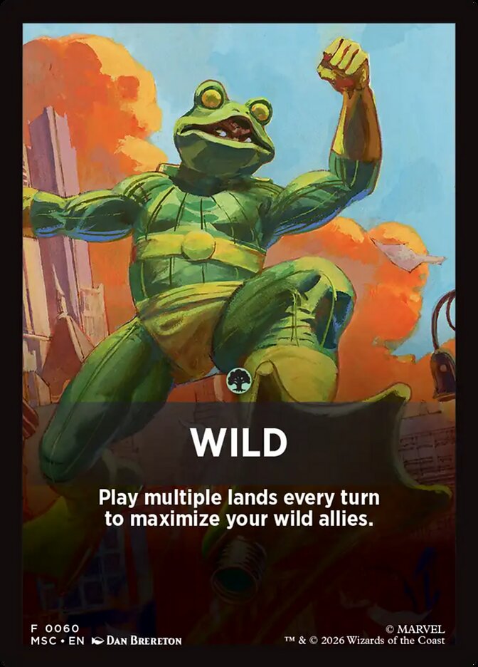 Wild — Marvel Super Heroes Jumpstart Front Cards (FMSC) #60