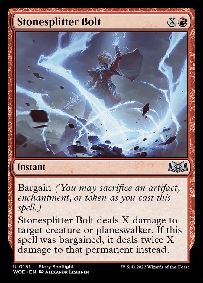 Stonesplitter Bolt — Wilds of Eldraine (WOE) #151